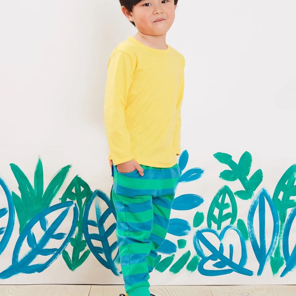 Organic Yellow Basic Long-Sleeved T-Shirt Toby Tiger