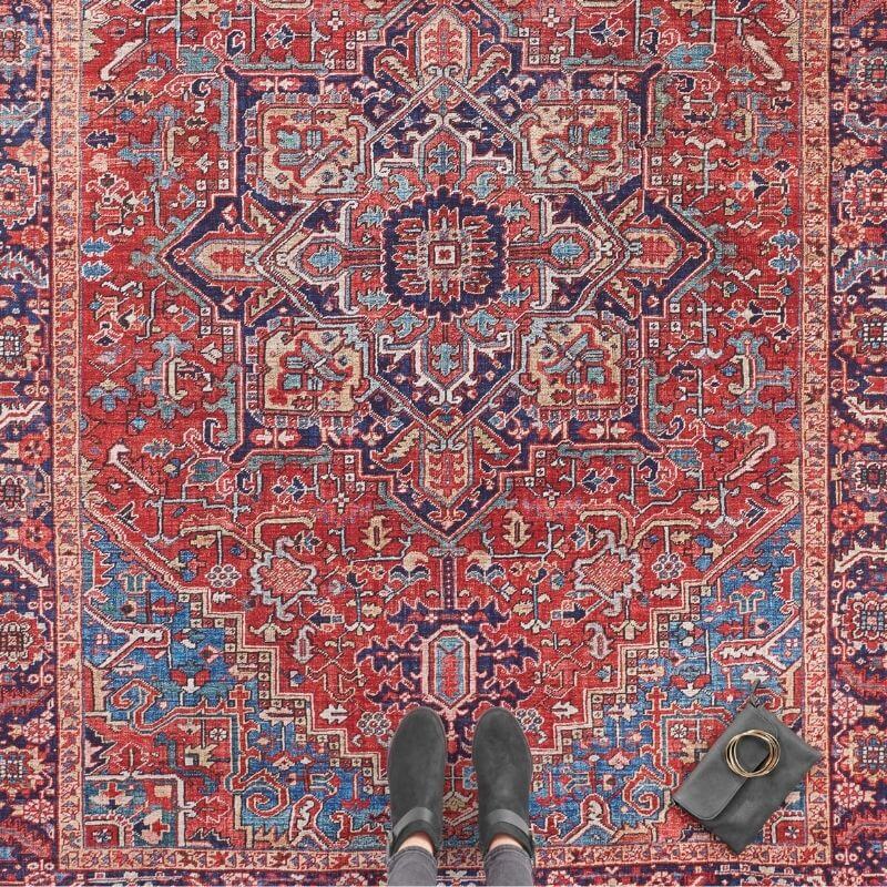 Oriental Amata Rug Red Colour The Rugs