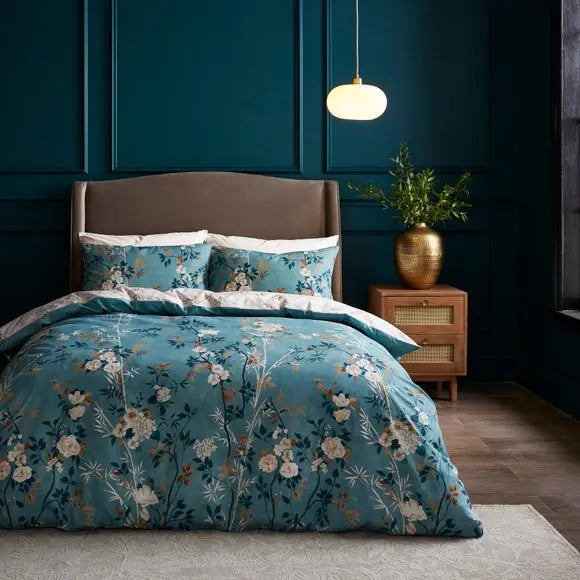 Oriental Trail Polycotton Duvet Cover & Pillowcase Set Dunelm