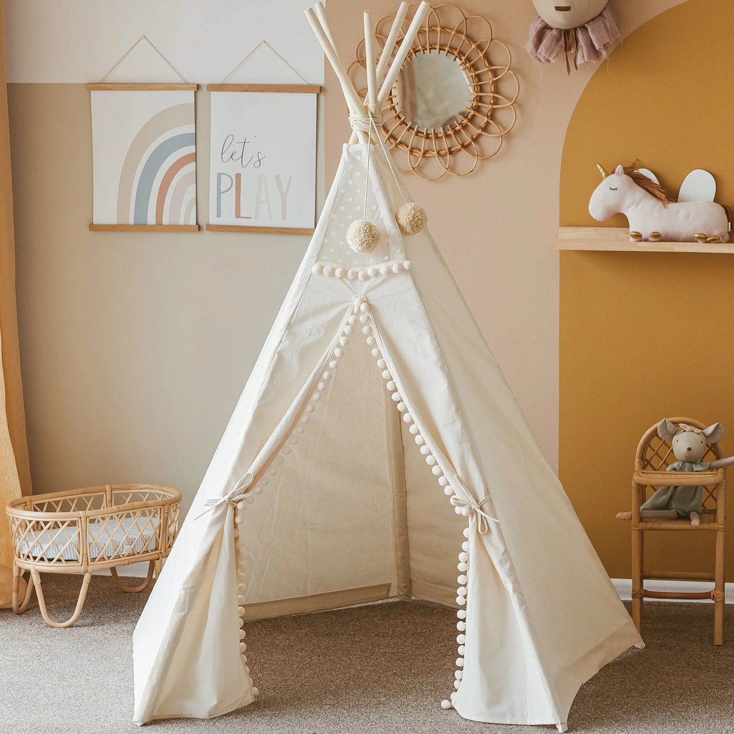Original Play Tent with Pompoms MINICAMP