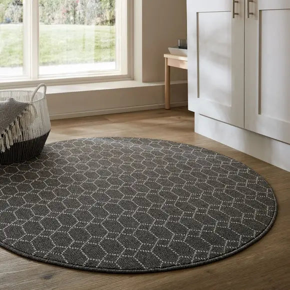 Orion Washable Round Rug Dunelm