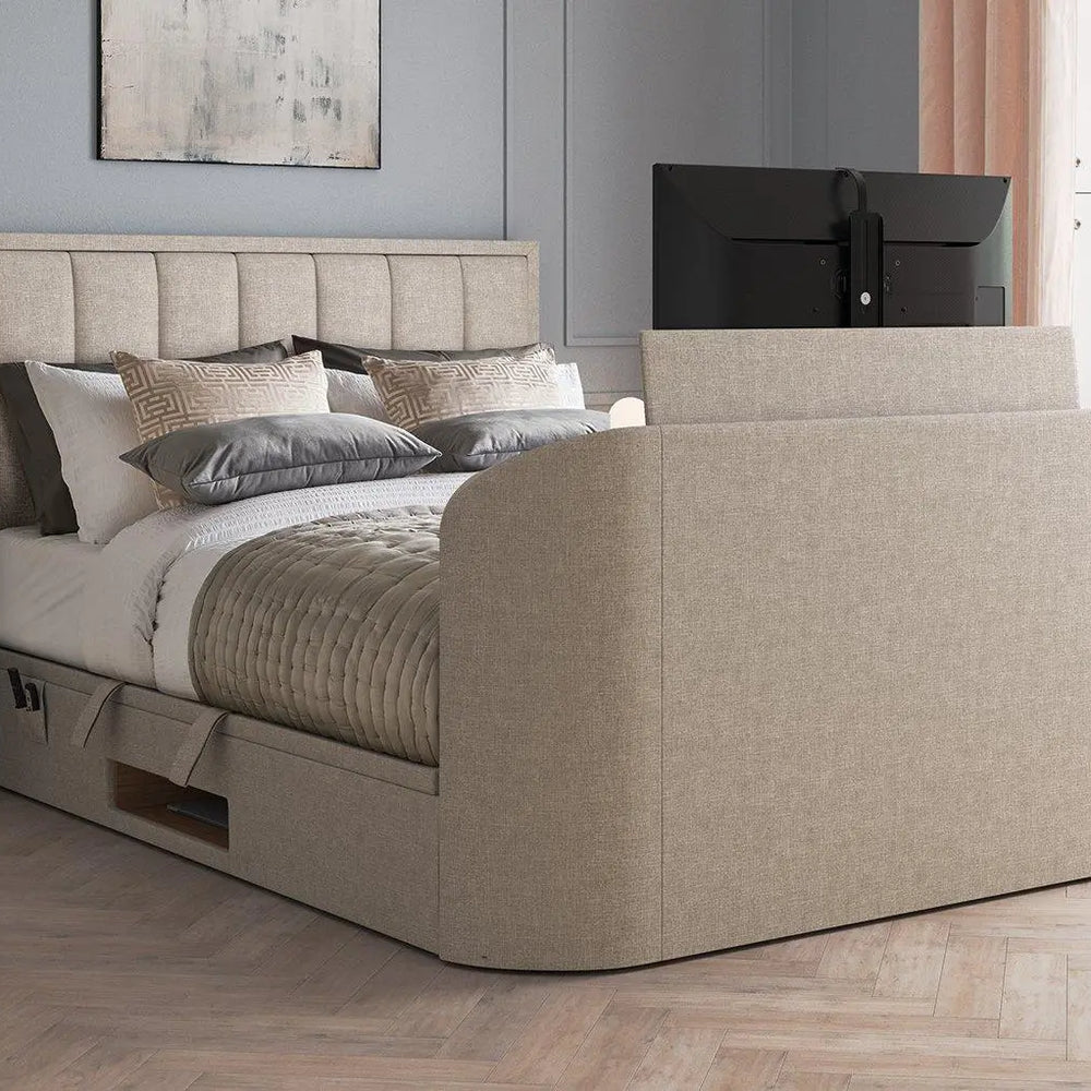 Osaka Ottoman TV Bed - Cream Dreams
