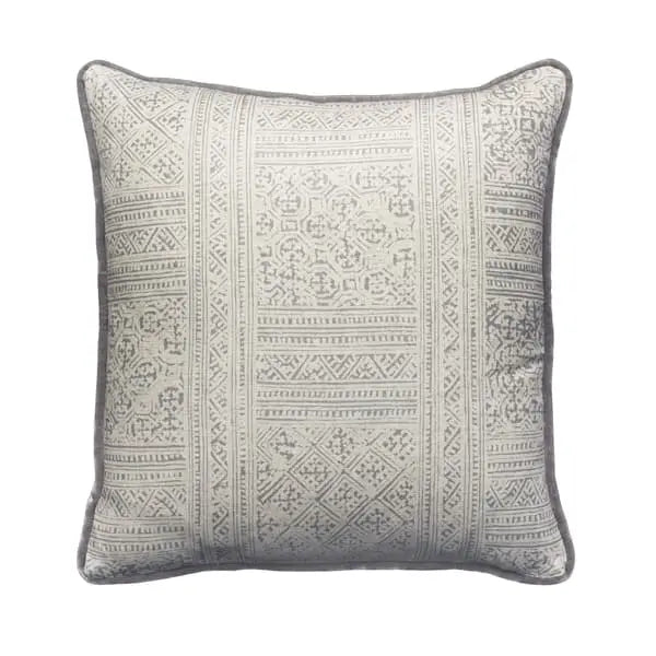 Ostuni Storm/Medici, Sustainable Feather, Cushion Sophie Paterson Eco-conscious & Linen Blend Geometric Andrew Martin
