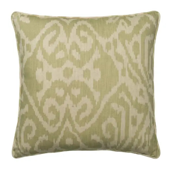 Otter Fennel, Sustainable Feather, Cushion Eco-conscious & Cotton & Cotton Blend & Linen & Linen Blend Ikat Andrew Martin