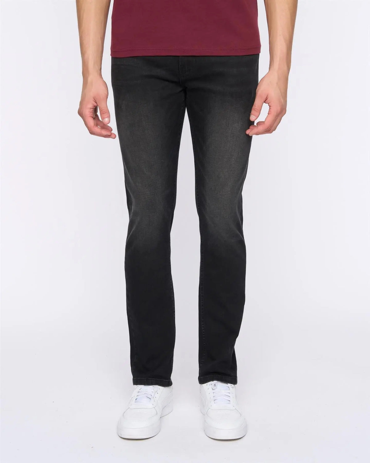 Overburg Slimmer Fit Jeans Black Duck and Cover