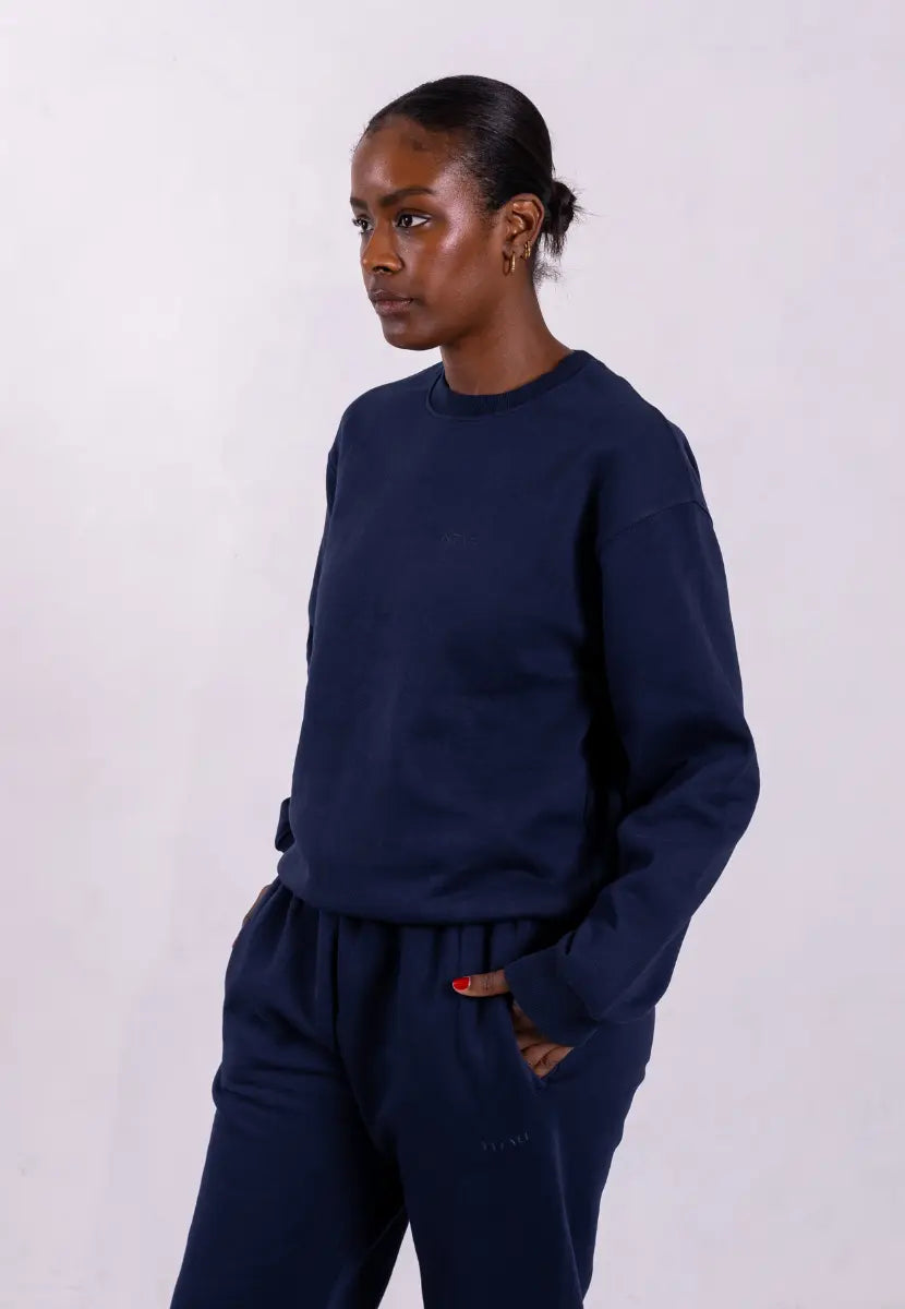 Oversized Sweatshirt, Blue Navy Pantee