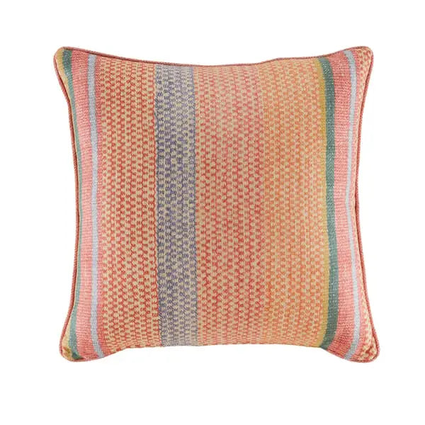 Oxus, Sustainable Feather, Cushion, Multi Linen Blend Geometric & Ikat & Kilim & Stripe Andrew Martin