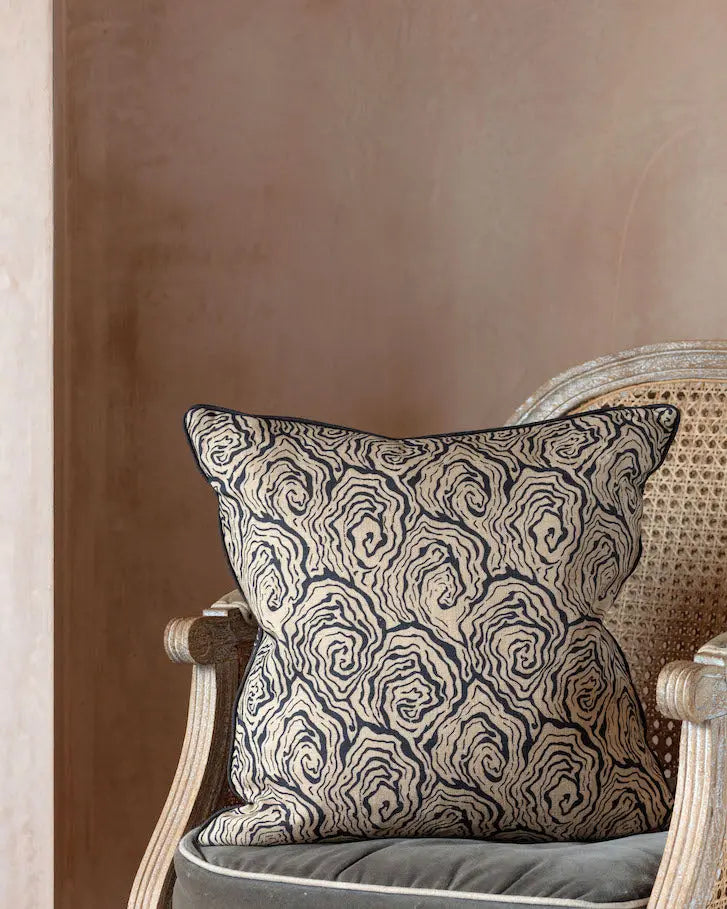 Oysters Monochrome Cushion Print~Sisters