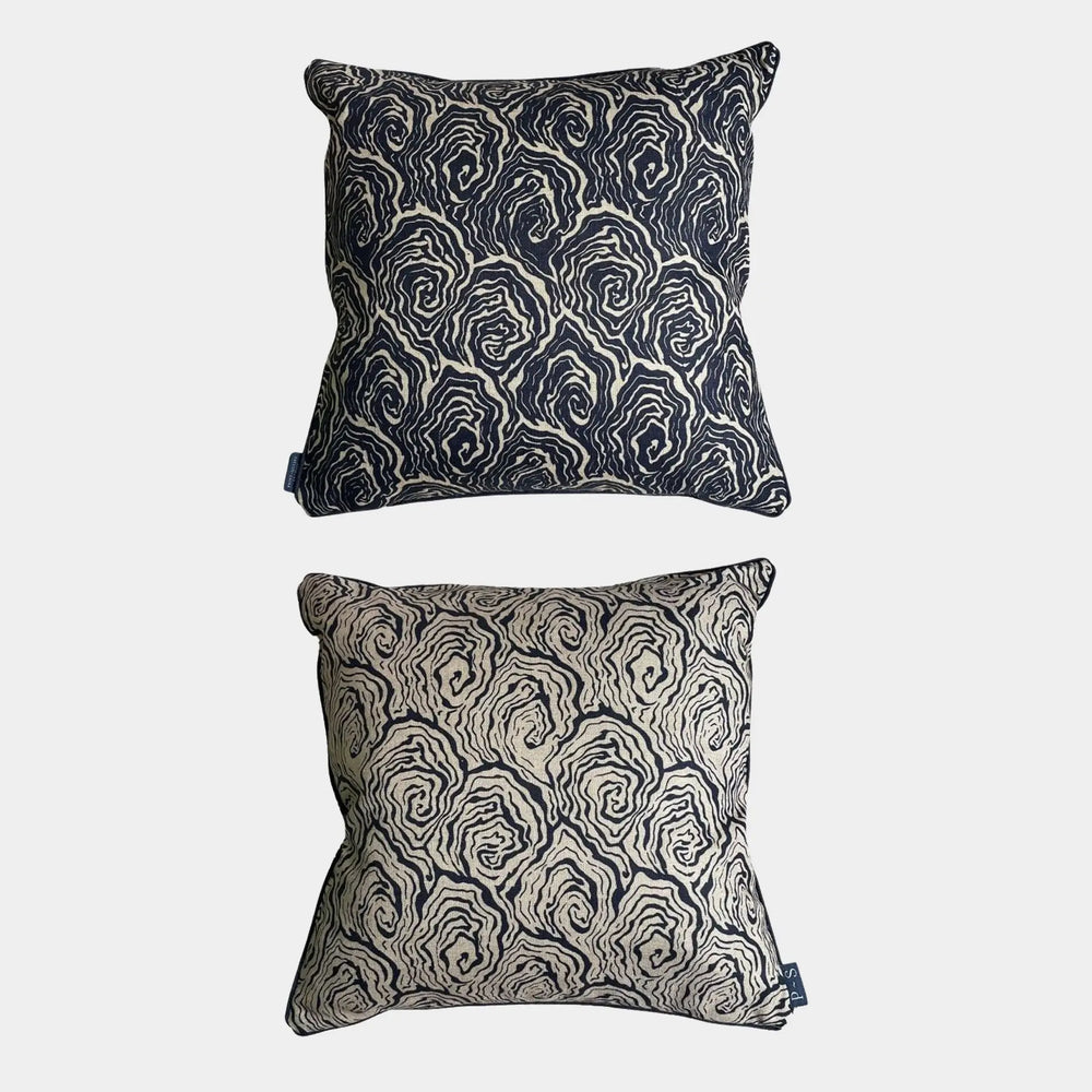 Oysters Monochrome Cushion Print~Sisters