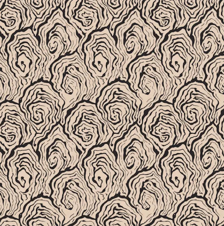 Oysters Monochrome - Fabric Print~Sisters