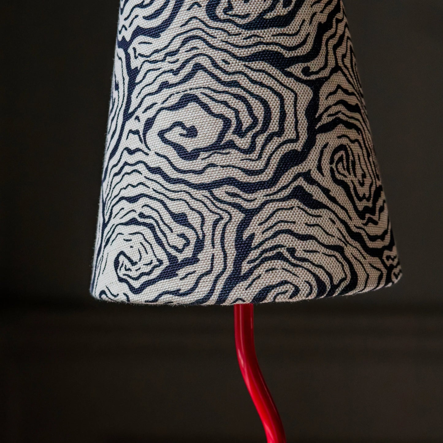 Oysters Monochrome Lampshade Print Sisters