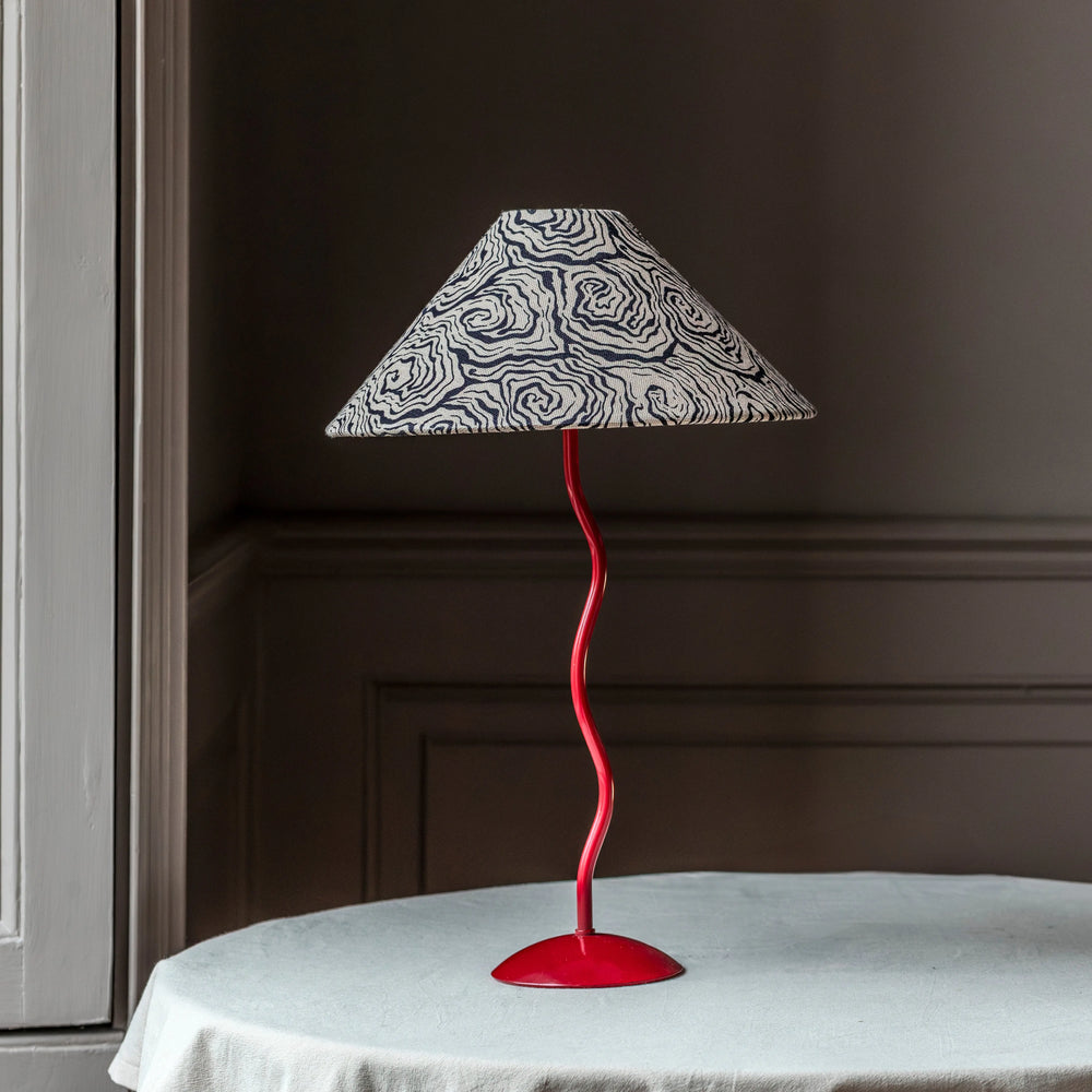 Oysters Monochrome Tapered Cone Lampshade (Medium) Print Sisters