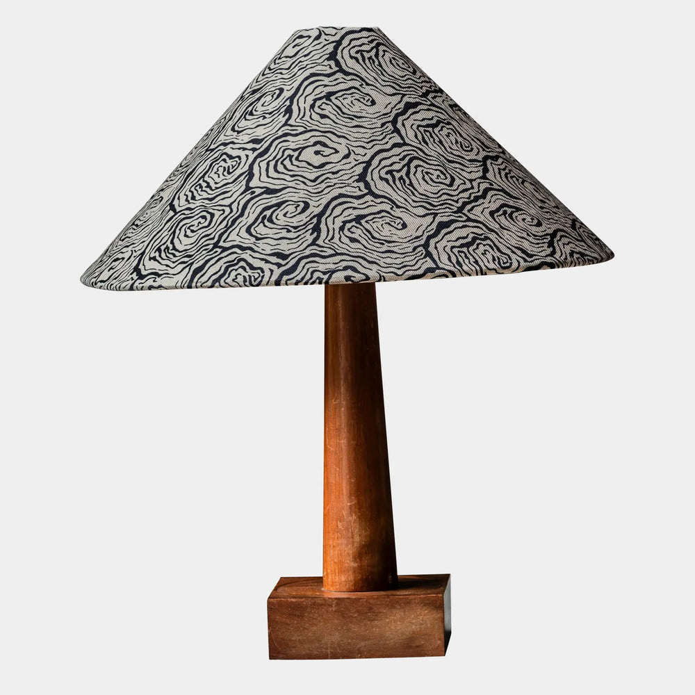 Oysters Monochrome Tapered Cone Lampshade (large) Print~Sisters