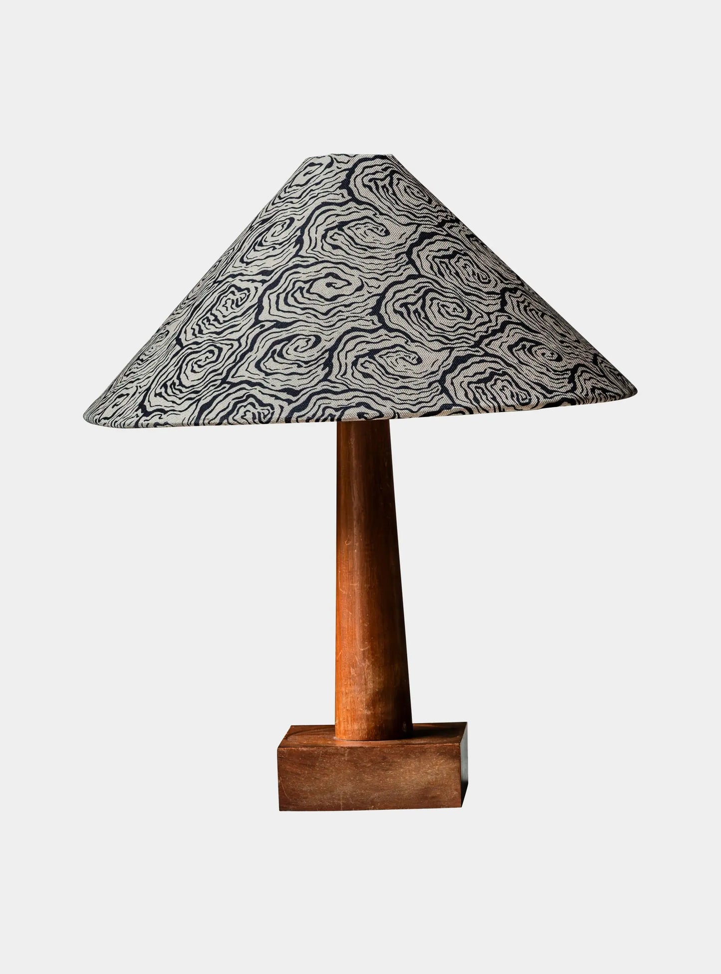 Oysters Monochrome Tapered Cone Lampshade (large) Print~Sisters