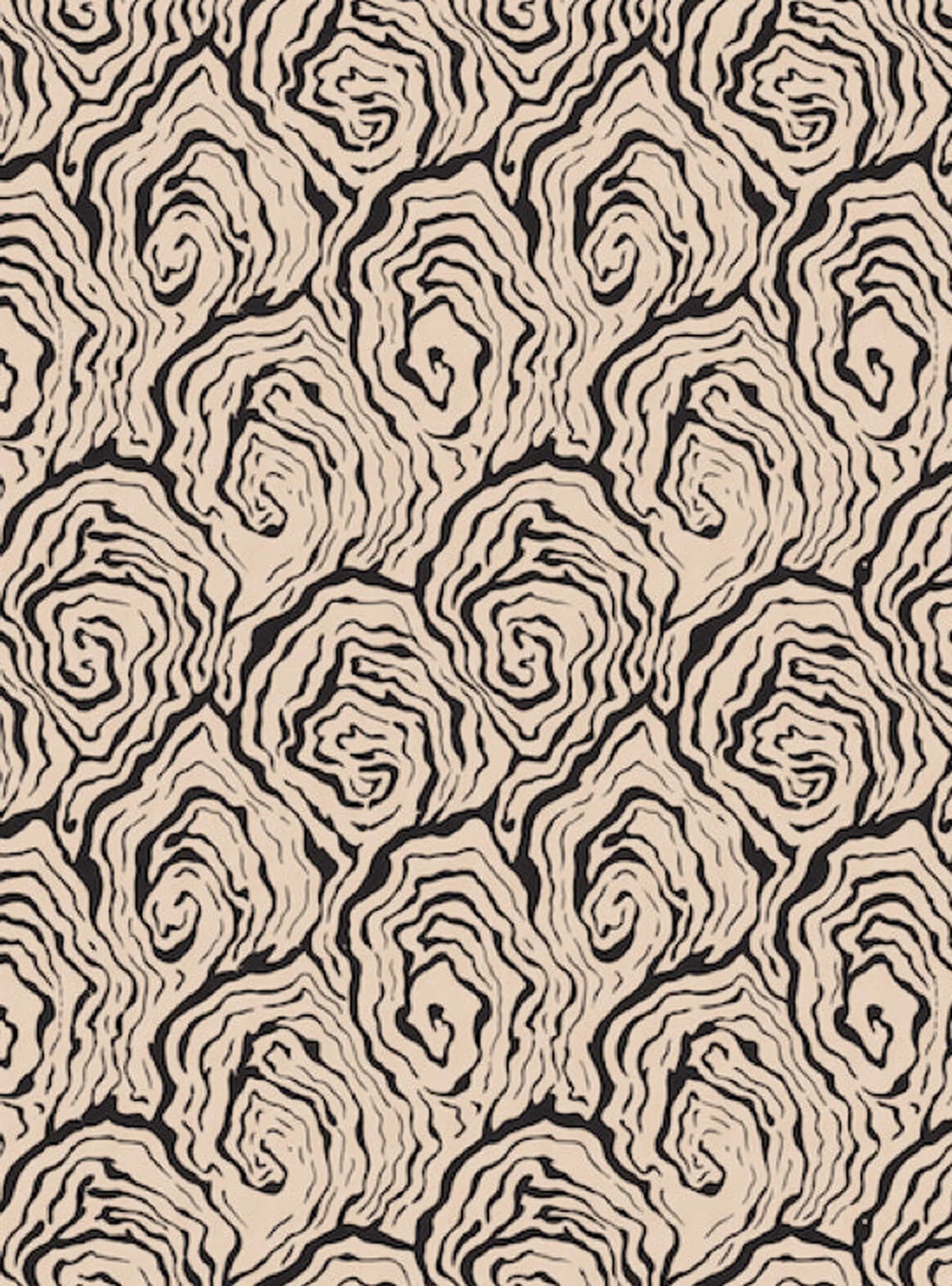 Oysters - in Monochrome - Wallpaper Print~Sisters