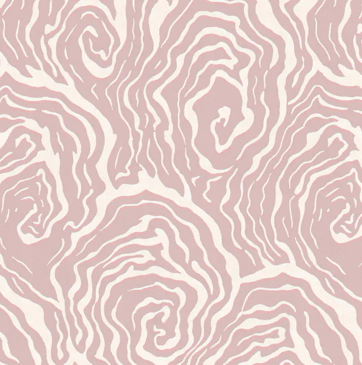 Oysters - in Venus Pink - Wallpaper Print~Sisters