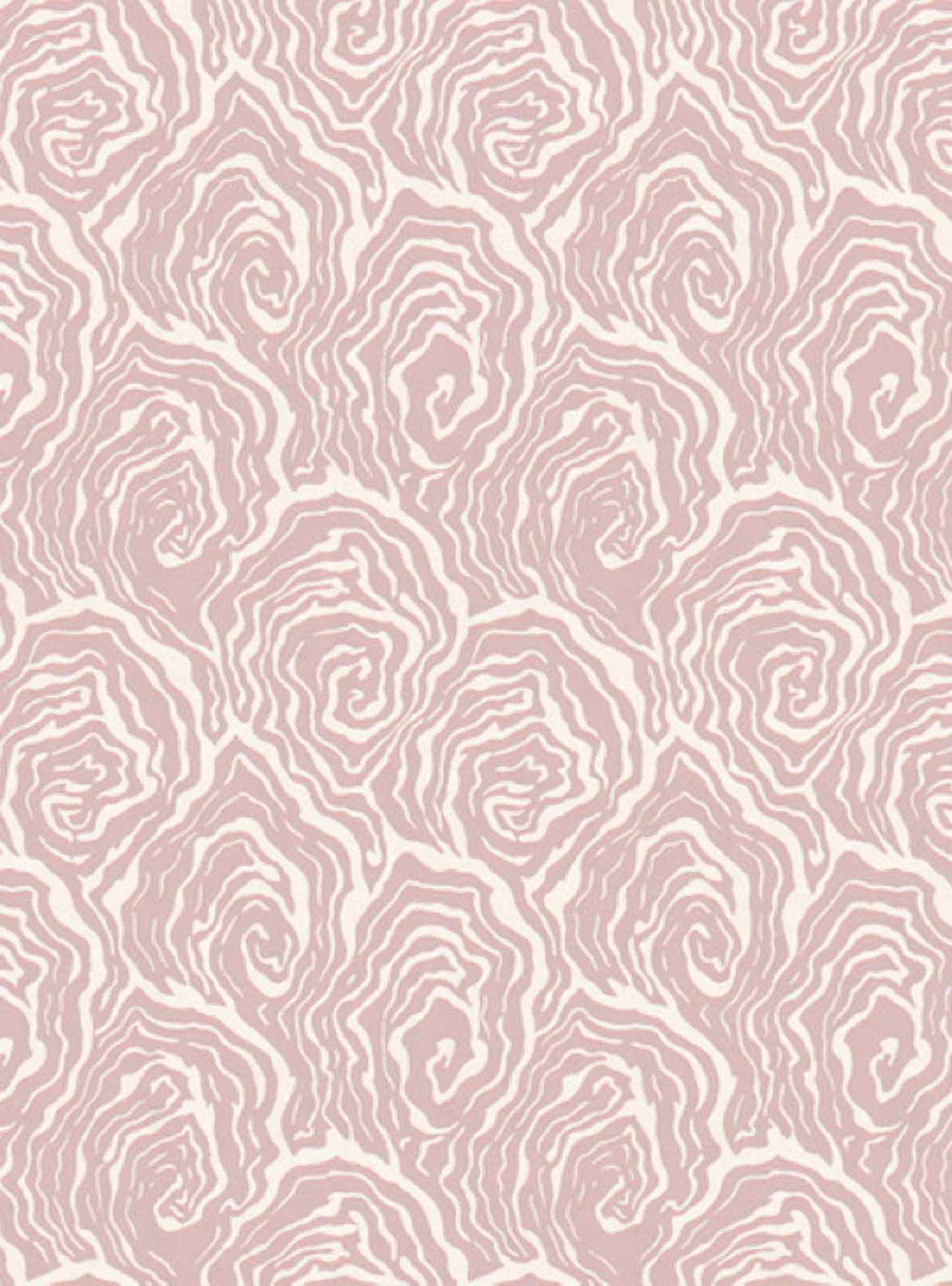 Oysters - in Venus Pink - Wallpaper Print~Sisters