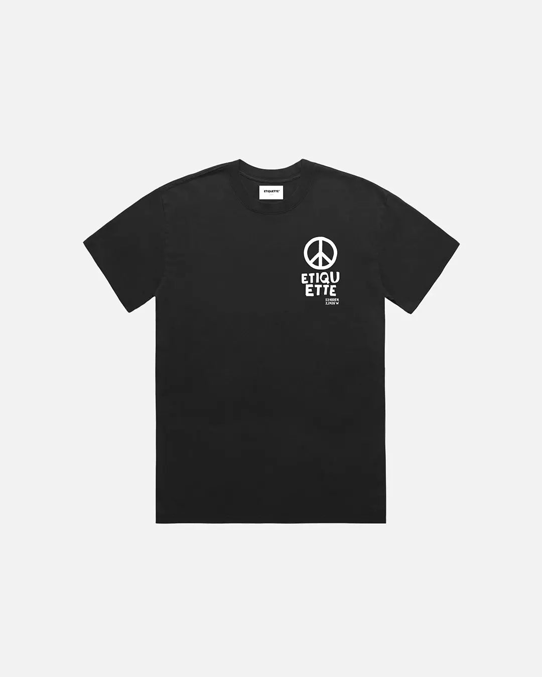 PEACE TEE - BLACK Etiquette