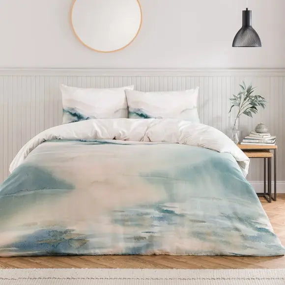 Paintery Landscape Cotton Duvet Cover & Pillowcase Set Dunelm