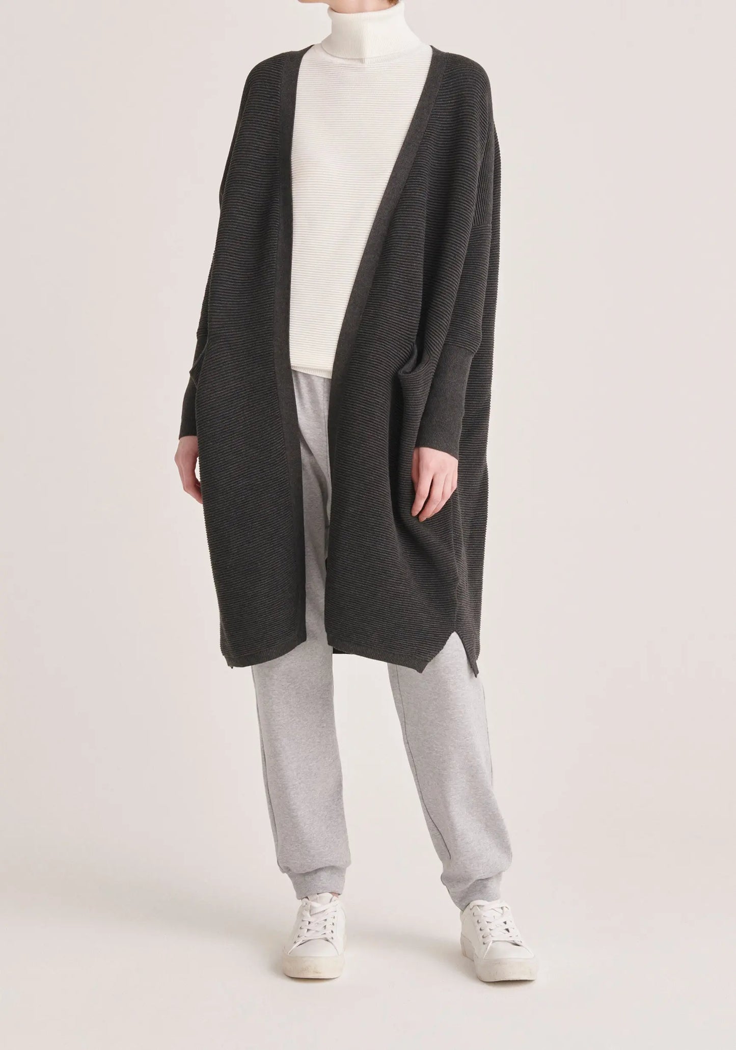 Paisie Long Ribbed Cardigan Paisie