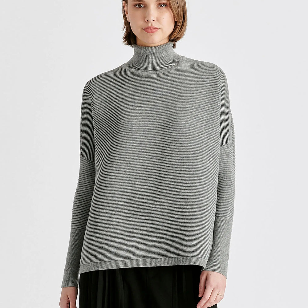 Paisie Turtleneck Ribbed Jumper Paisie