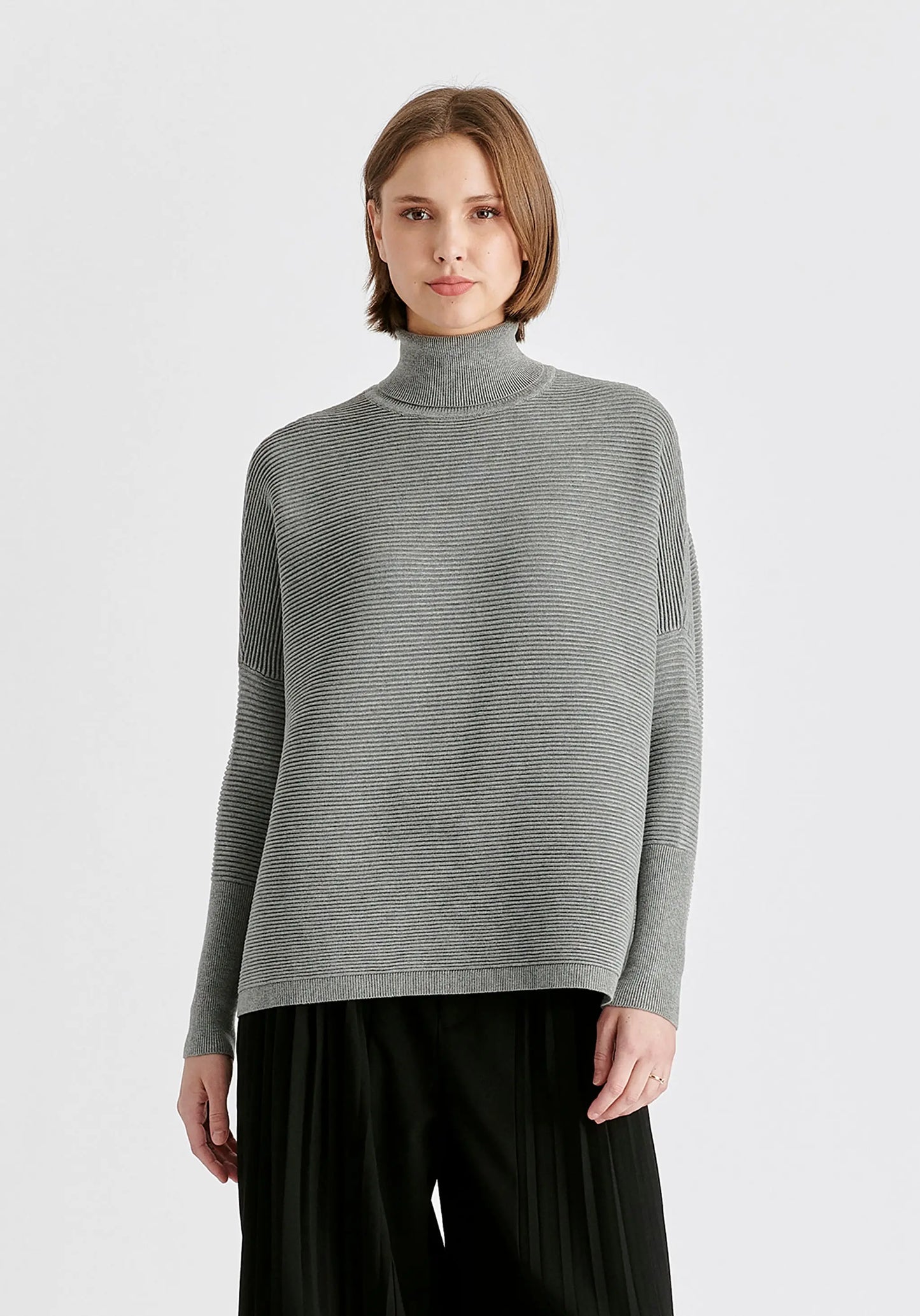 Paisie Turtleneck Ribbed Jumper Paisie