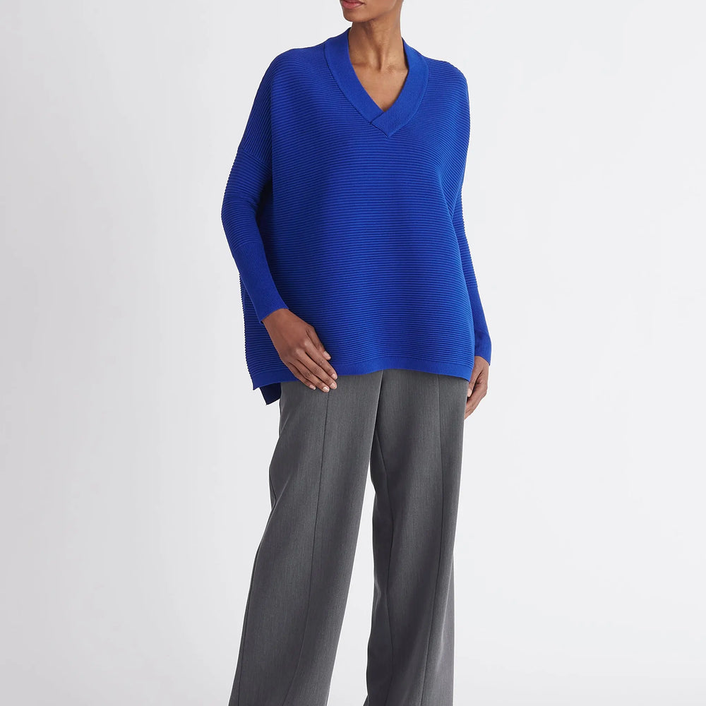 Paisie V-Neck Ribbed Jumper Paisie