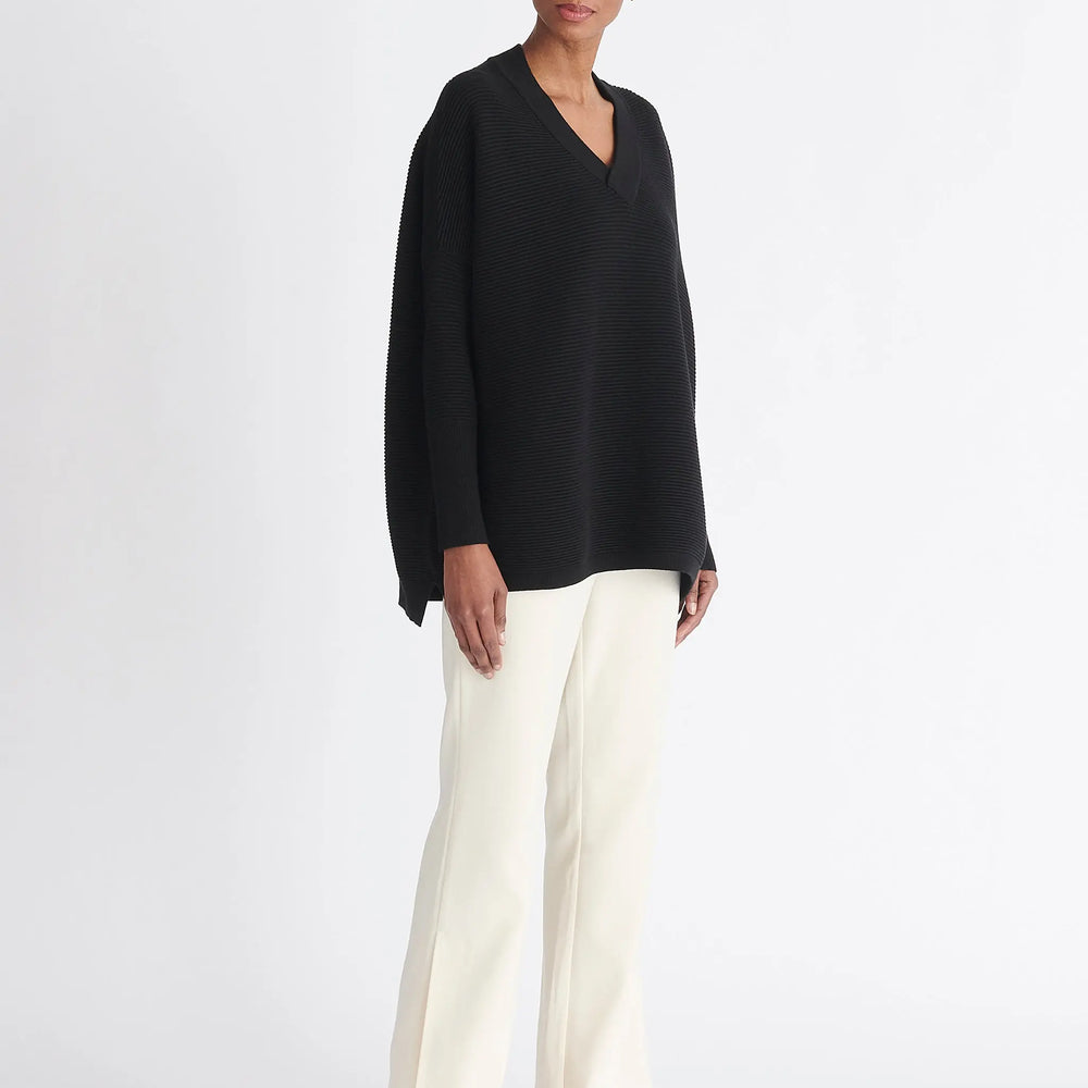 Paisie V-Neck Ribbed Jumper Paisie