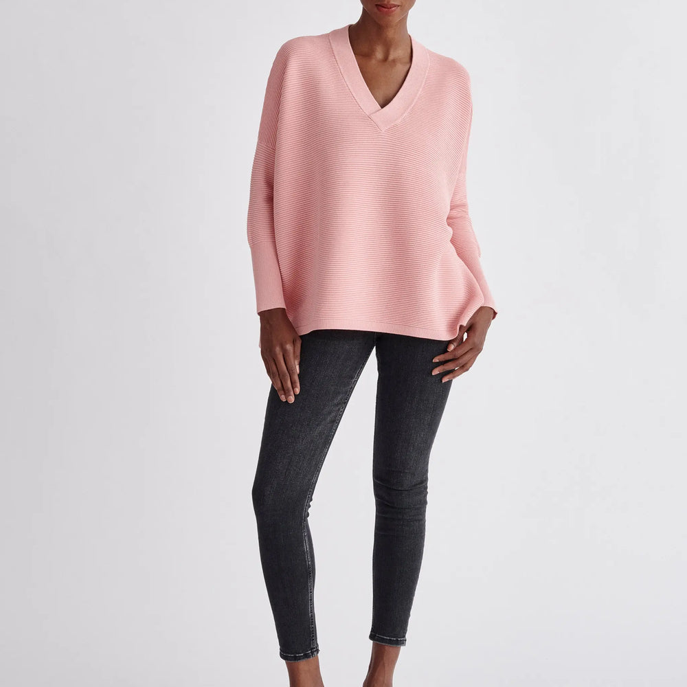 Paisie V-Neck Ribbed Jumper Paisie