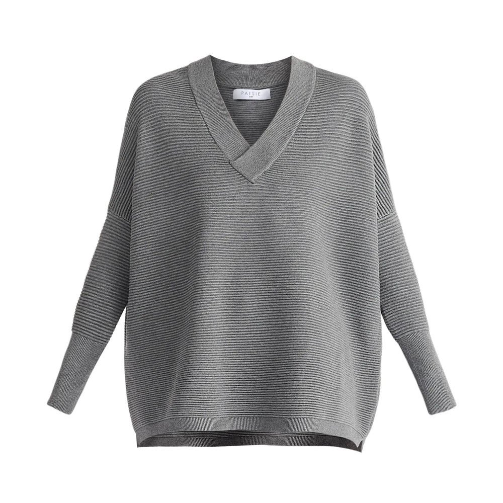 Paisie V-Neck Ribbed Jumper Paisie