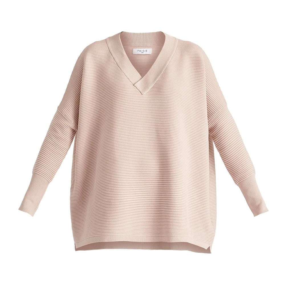Paisie V-Neck Ribbed Jumper Paisie