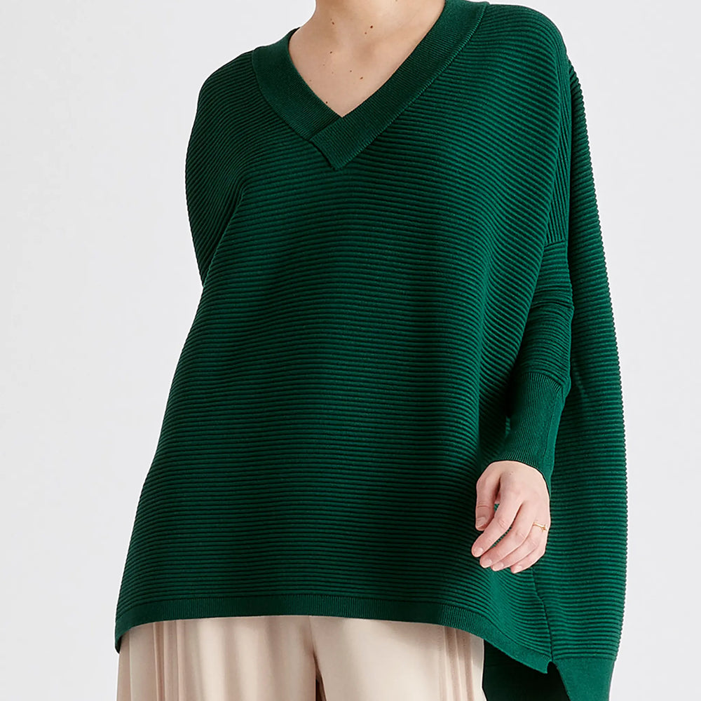 Paisie V-Neck Ribbed Jumper Paisie