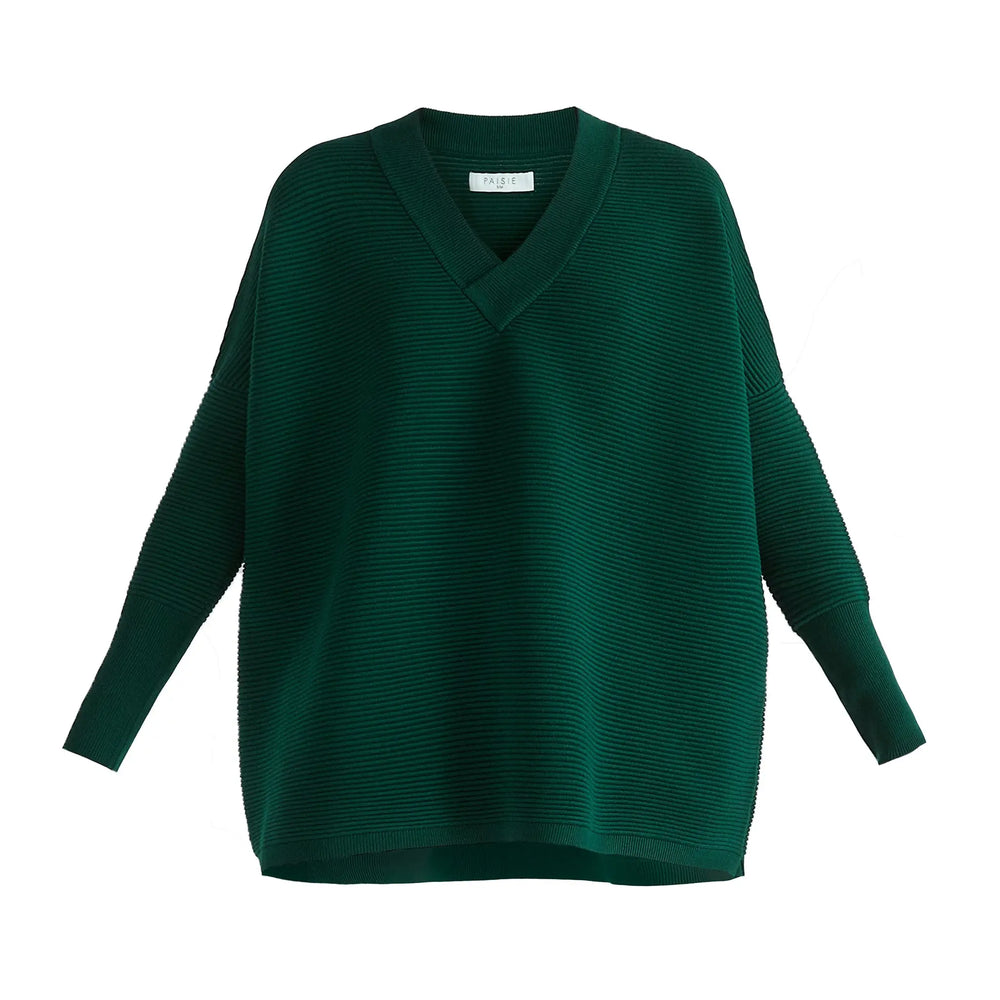 Paisie V-Neck Ribbed Jumper Paisie
