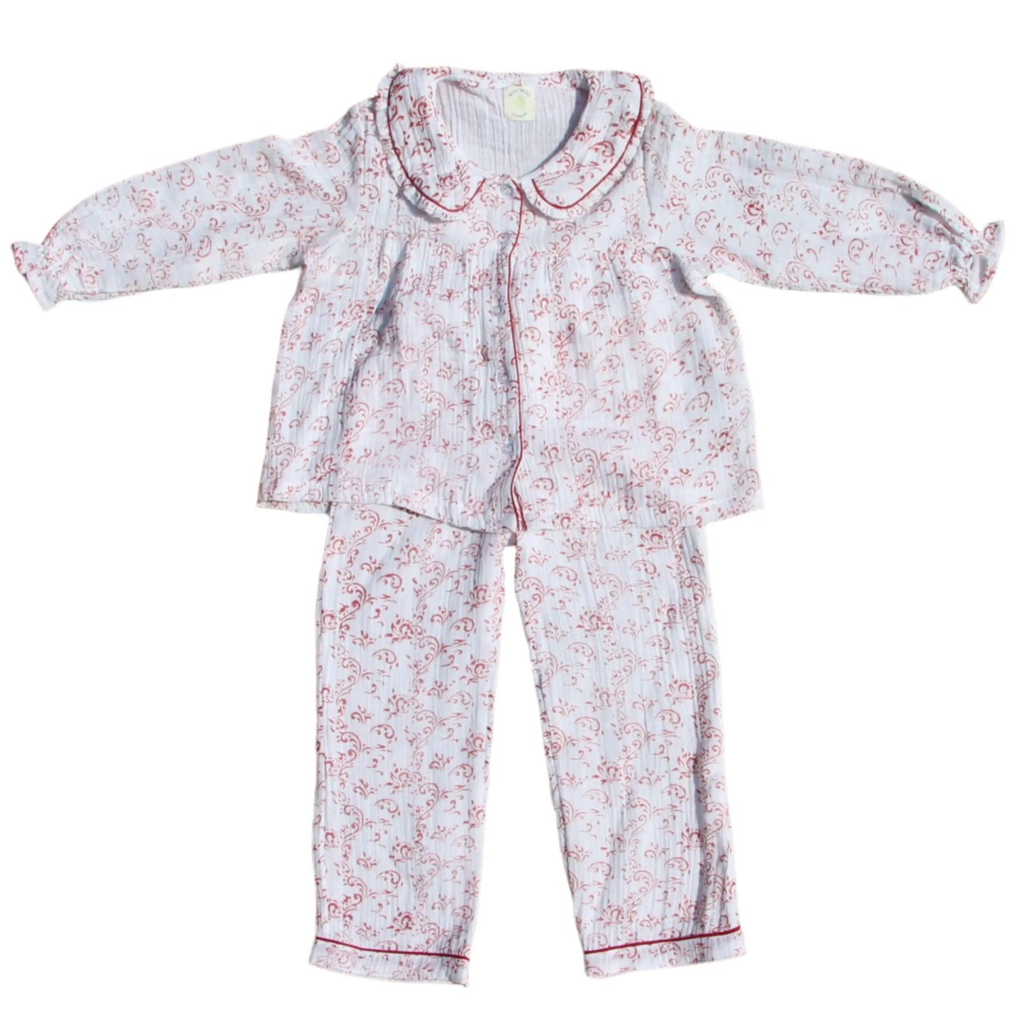 Paisley Organic Muslin Children's Pyjamas Woo Woo London