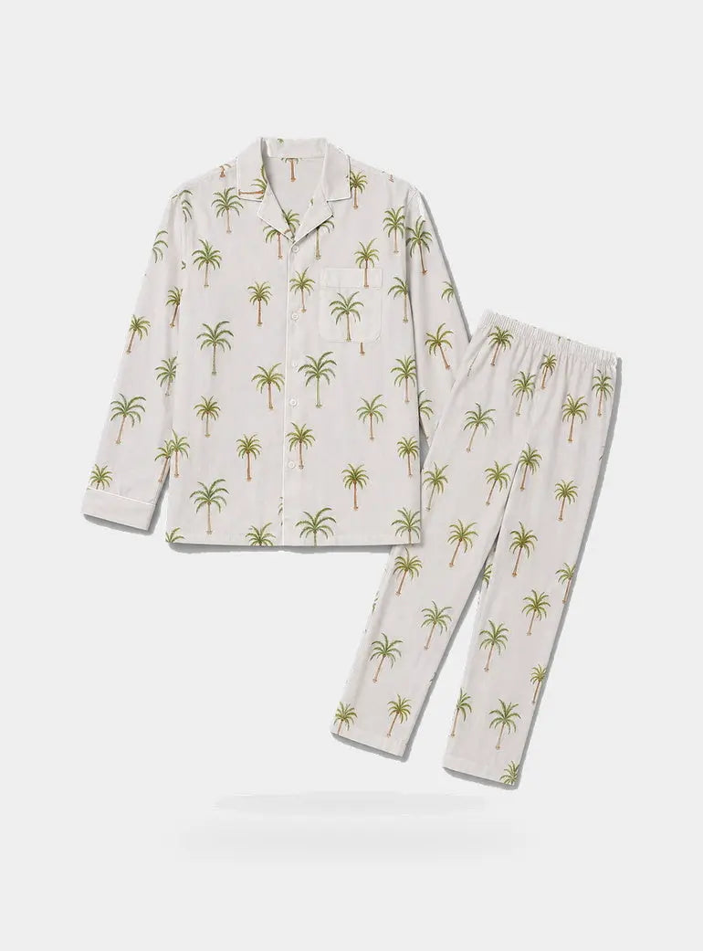 Palm Beach Mens Cotton Pyjama Trouser Set Woodstock Laundry