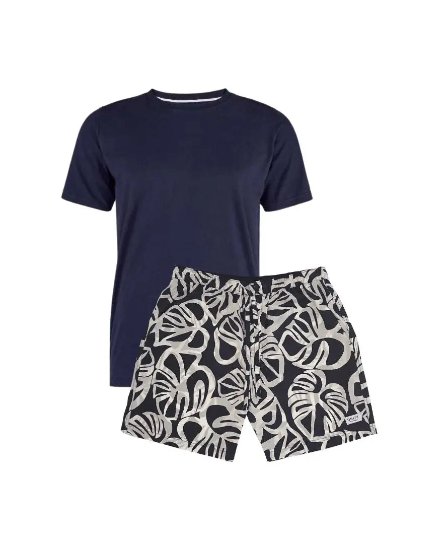 Panama Mens Pyjama Shorts Set Drift Sleepwear