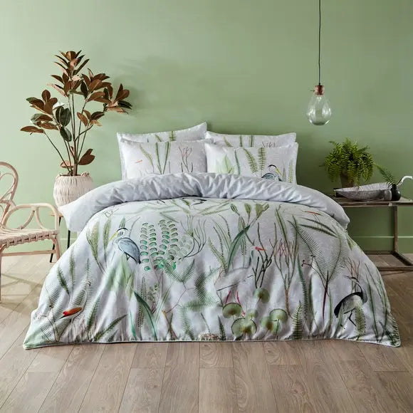 Paoletti Aaliyah 100% Cotton Duvet Cover and Pillowcase Set Dunelm