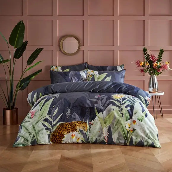 Paoletti Artemis 100% Cotton Duvet Cover and Pillowcase Set Dunelm