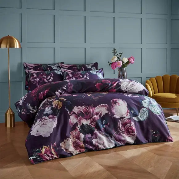 Paoletti Cordelia 100% Cotton Duvet Cover and Pillowcase Set Dunelm