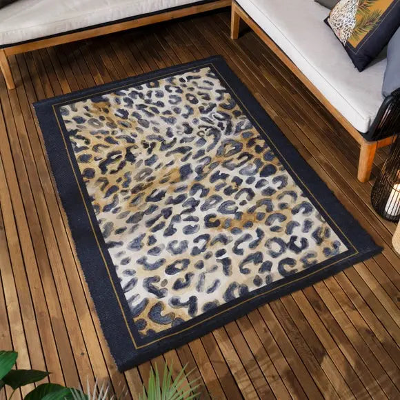 Paoletti Leopardis Leopard Indoor Outdoor Rug Dunelm