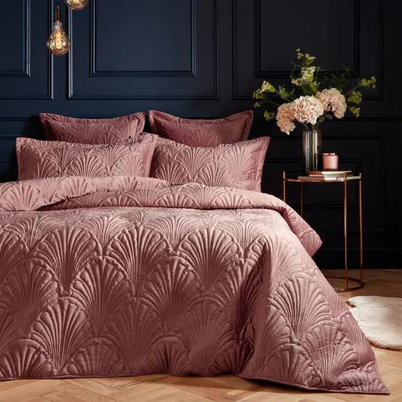 Paoletti Palmeria Embroidered Reversible Duvet Cover & Pillowcase Set Dunelm