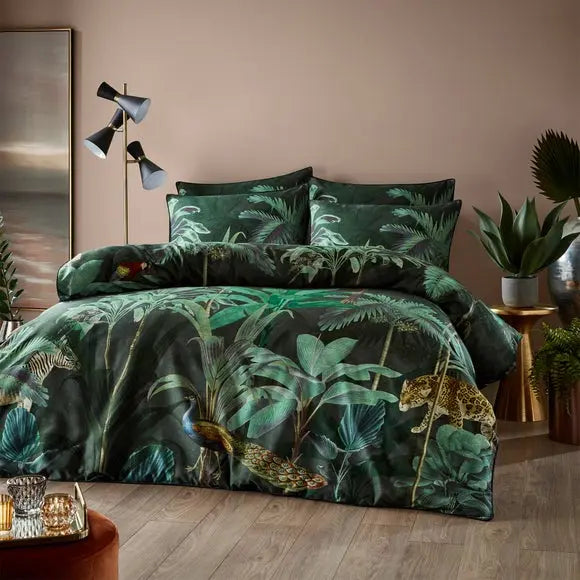 Paoletti Siona 100% Cotton Duvet Cover and Pillowcase Set Dunelm