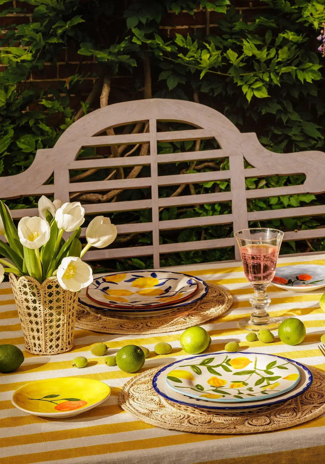 Peaches and Keen Plates After Matisse  - Set of 4 Casa by Josephine Jenno