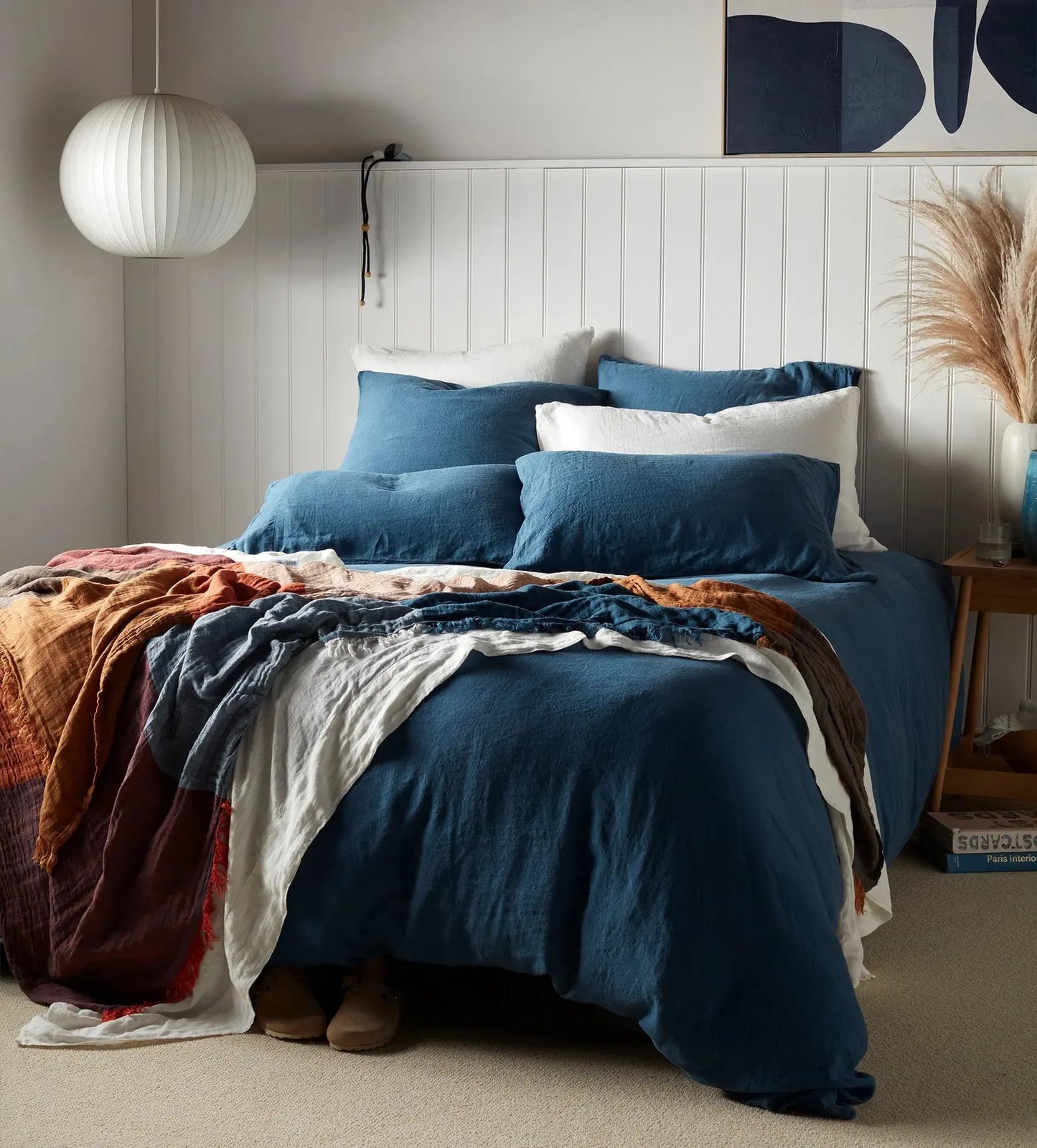 Peacock 100% Linen Bed Linen The Secret Linen Store