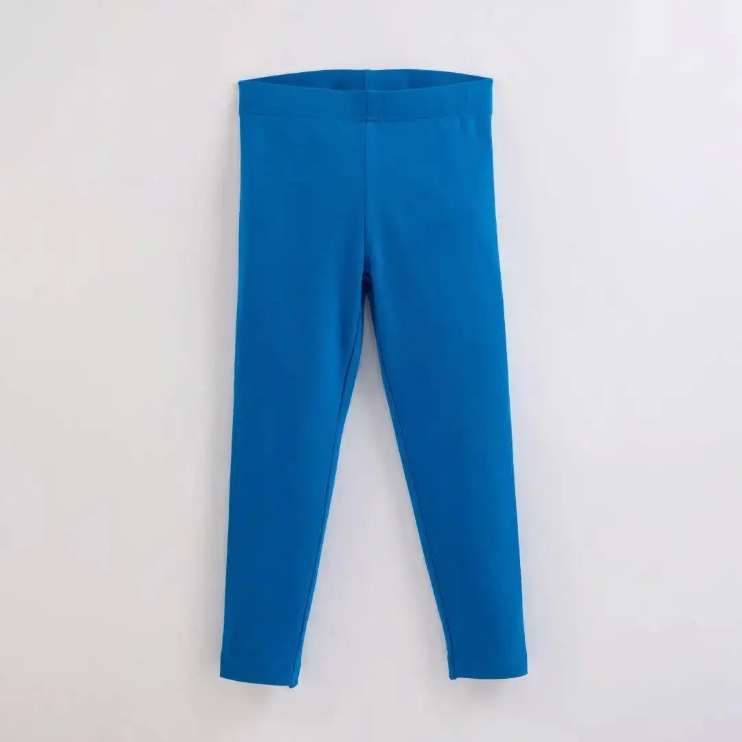 Peacock Blue Kids Organic Leggings ScandiBugs