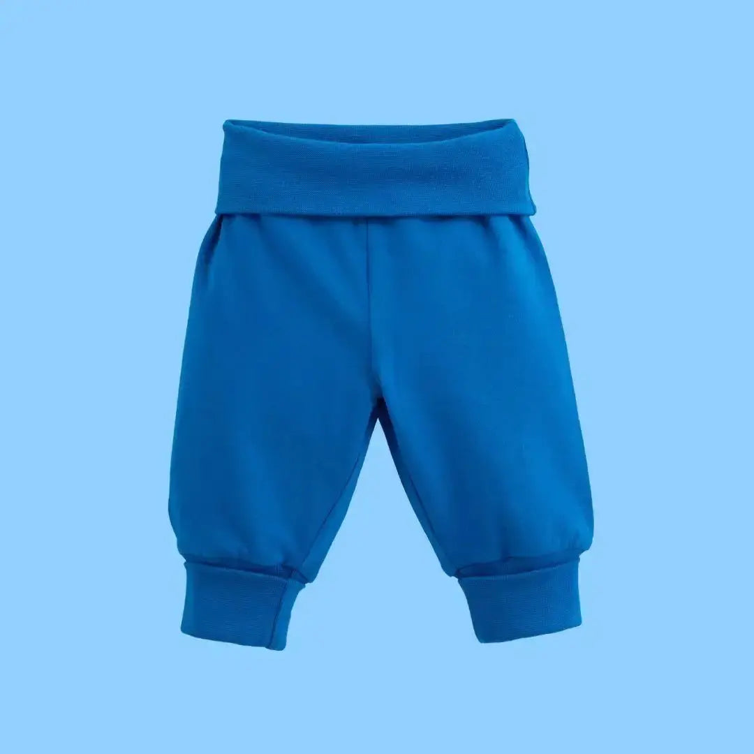 Peacock Blue Kids Organic Yoga Pants ScandiBugs