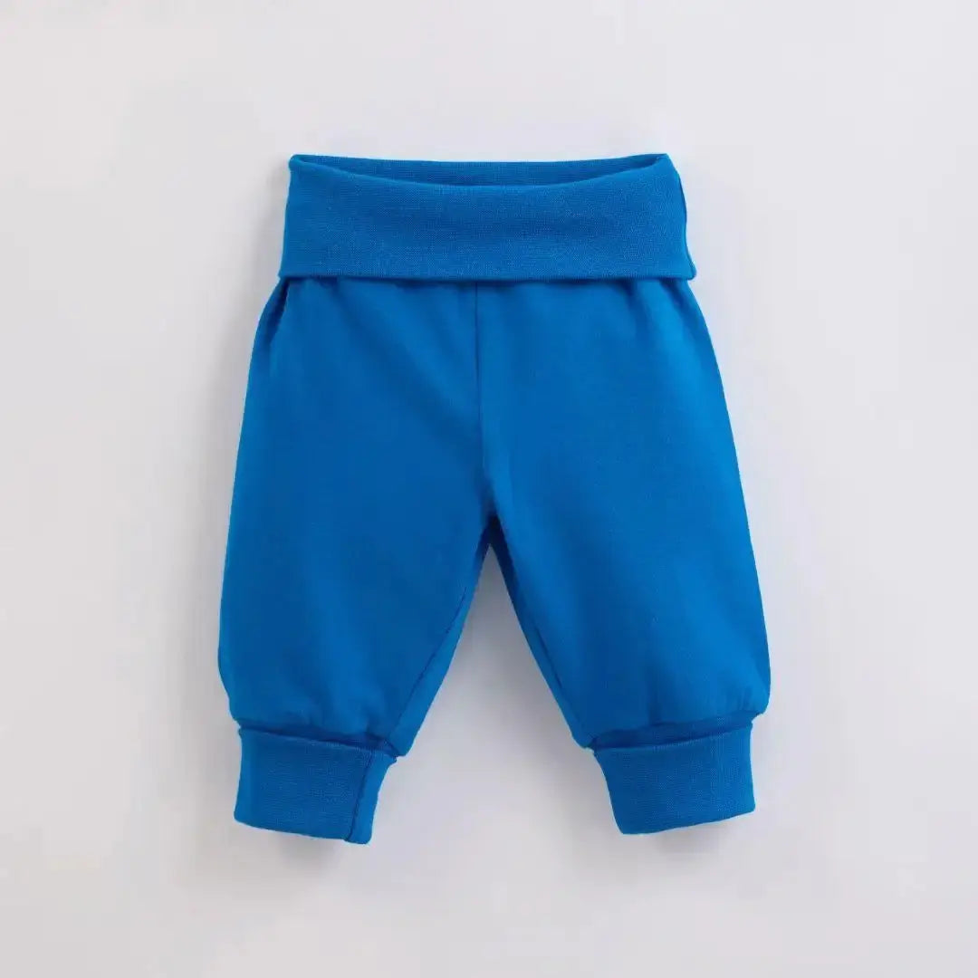 Peacock Blue Kids Organic Yoga Pants ScandiBugs
