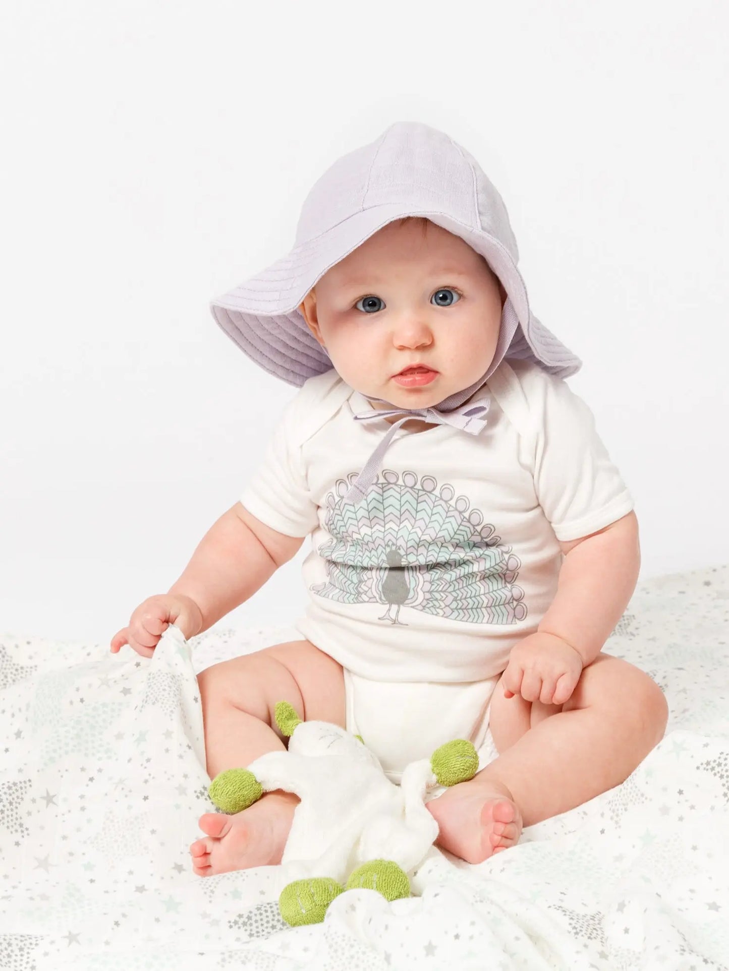 Peacock Short-sleeves Bodysuits PrimaCotton