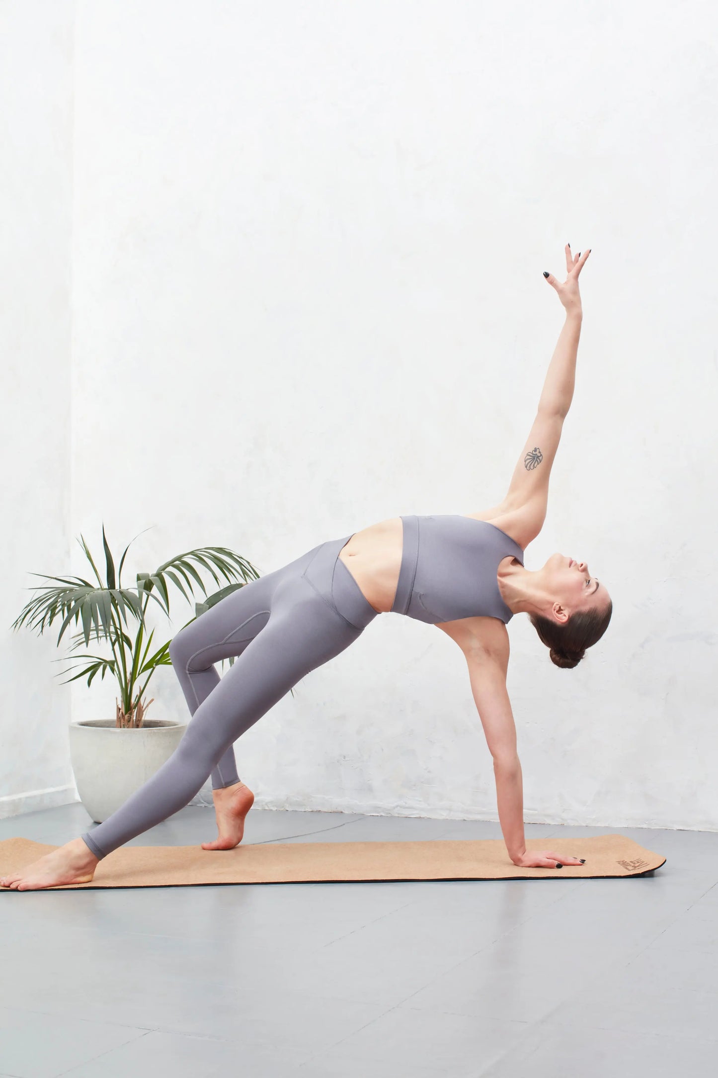 Pearl Grey High Neck Sports Bra Sōma Sportswear