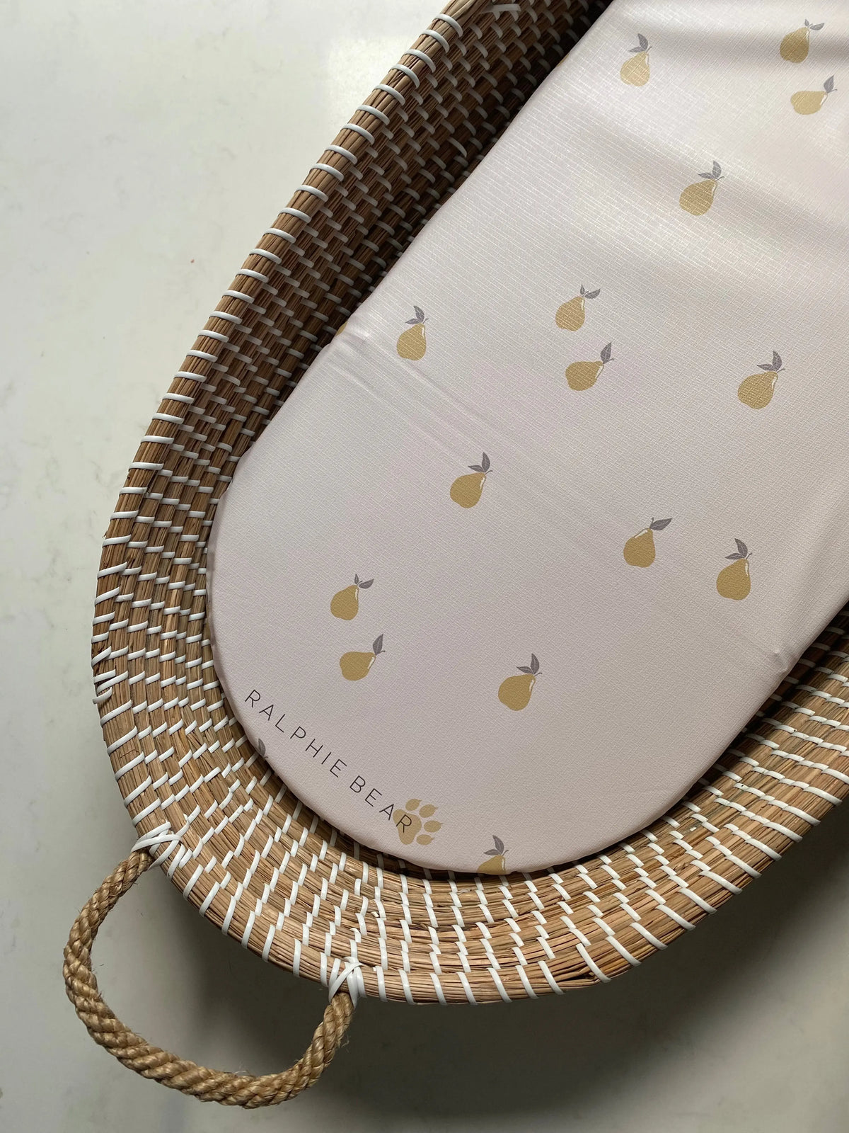 Pears Changing Basket Mat Liner Ralphie Bear